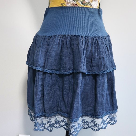 Haris Cotton Chambray Top and Skirt Set Medium - Picture 6 of 10